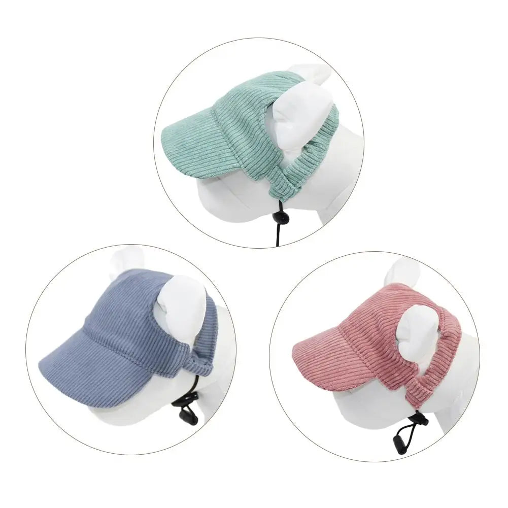 Dog Baseball Cap Pet Dog Hat Breathable For Small Medium Dogs Ear Holes Adjustable Dog Hat Pet Accessories