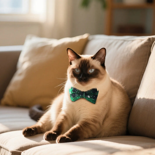 Adjustable Pet Collar with Cute Bow Tie