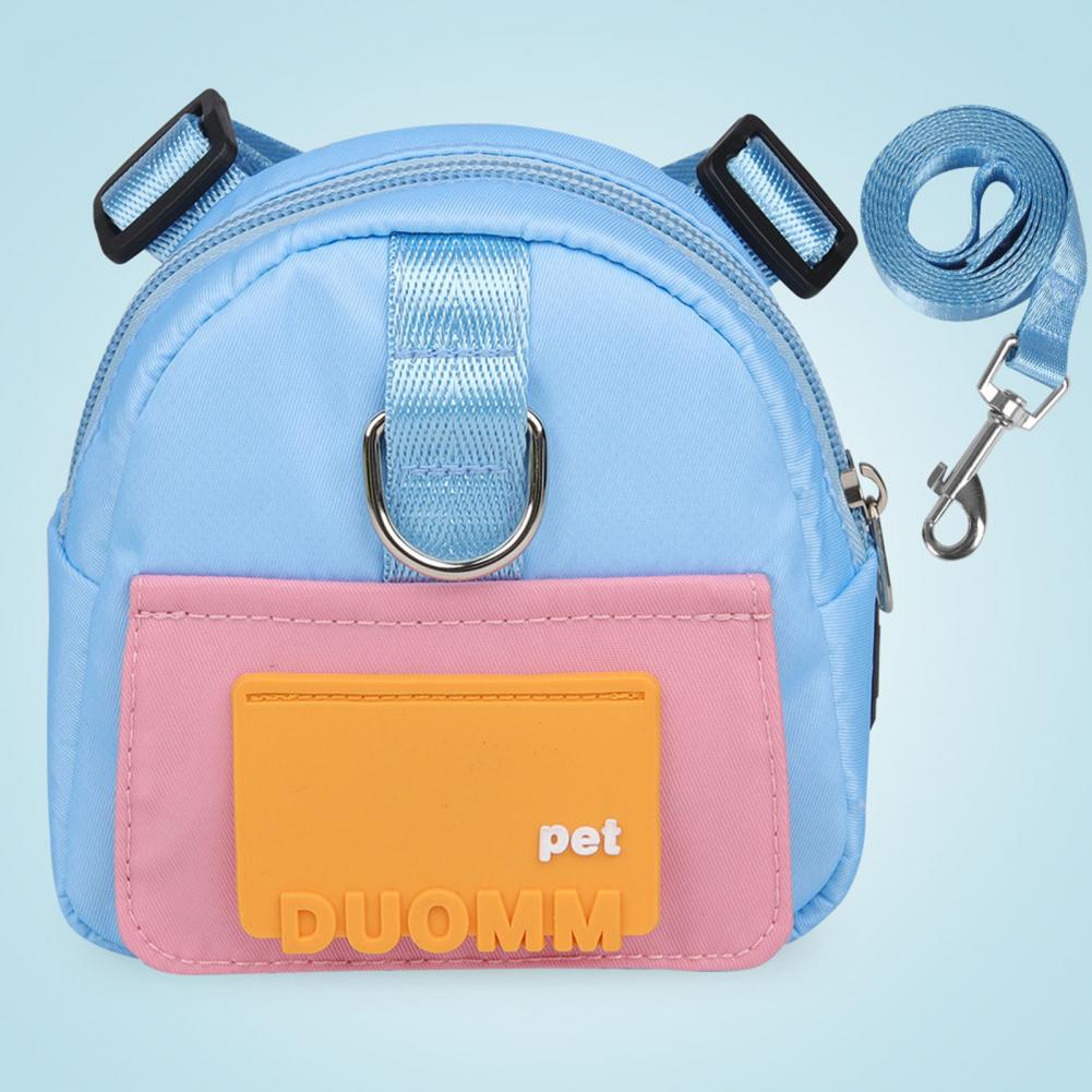 Pet Snack Bag Wear Resistant Dogs Backpack with Traction Rope Pets Carrier Bag Pet Traction Bag Pet Accessories