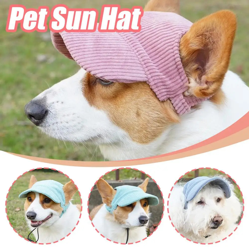 Dog Baseball Cap Pet Dog Hat Breathable For Small Medium Dogs Ear Holes Adjustable Dog Hat Pet Accessories