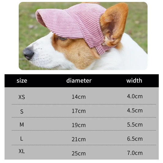 Dog Baseball Cap Pet Dog Hat Breathable For Small Medium Dogs Ear Holes Adjustable Dog Hat Pet Accessories