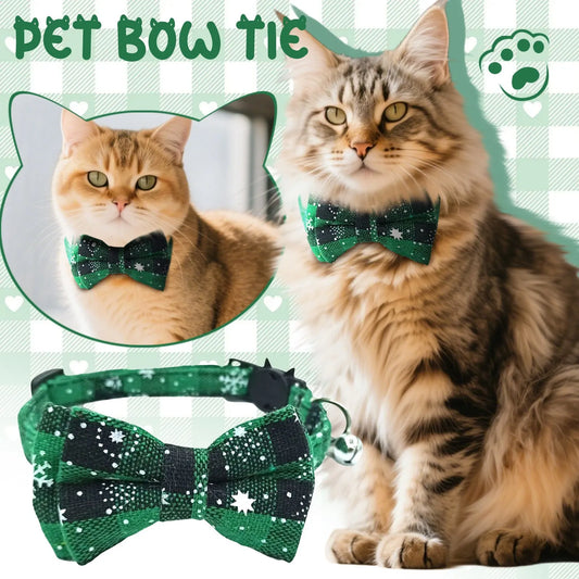 New Pet Collar With Bow Tie Adjustable Pet Dogs Cats Puppy Necklace Cute Pet Supplies Animal Costume Accessories